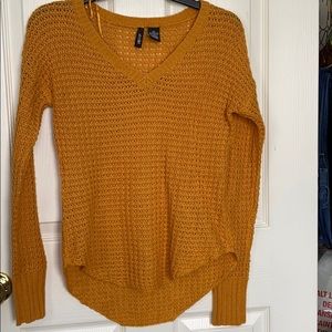 Mustard Knitted Top